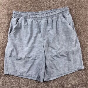 Lululemon Pace Breaker Mens Lined Athletic Shorts Grey Space Dye Size Med